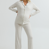 Shop Softest Pajamas For Lounging (Grey Mix) | Maternity PJs | CARRY