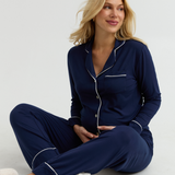 Shop Softest Pajamas For Lounging (Navy) | Maternity PJs | CARRY