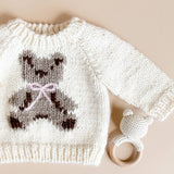 Teddy Bear Baby Sweater