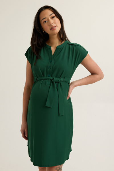 Maternity Work Dress (Emerald) | CARRY Carry Maternity Canada Maternity Work Dress (Emerald) | CARRY Carry Maternity Canada