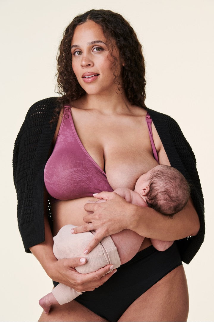 Buy Bodycare Women Pack Of 3 Black Self Design Maternity Bra 5539B