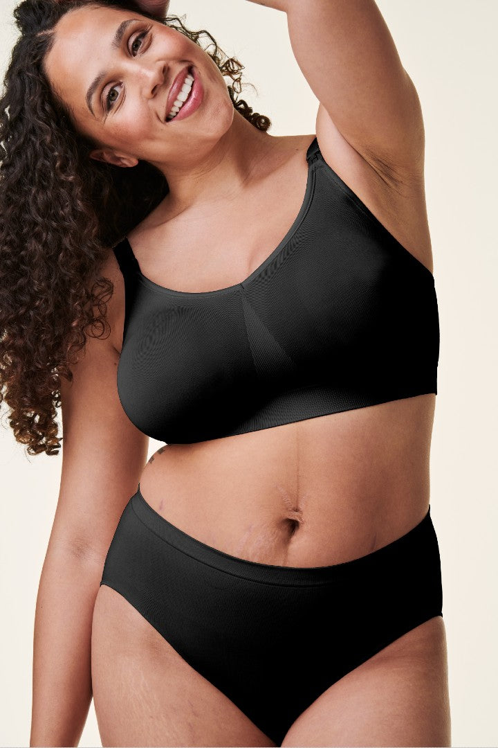 Bravado Designs Body Silk Seamless Nursing Bra (Black) - XL