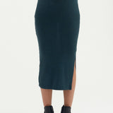 Butter-Soft Knit Skirt - Teal | CARRY | Maternity Skirts Canada
