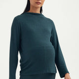 Butter-Soft Mock Neck Sweater | CARRY | Maternity Tops Canada