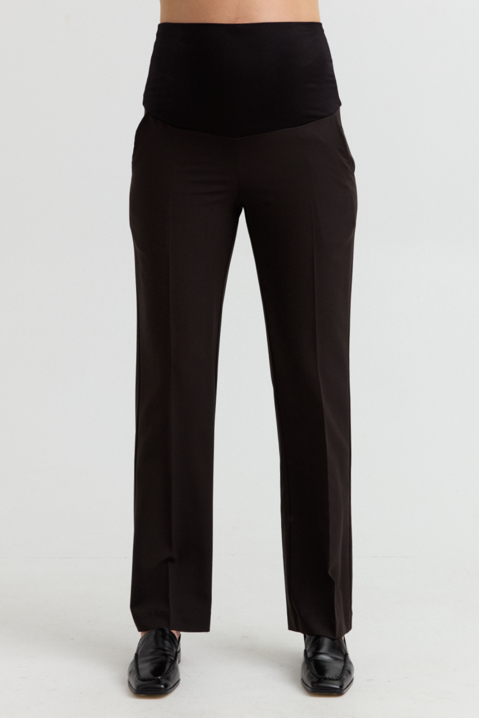 Maternity Straight-Leg Work Pant (Black) | CARRY