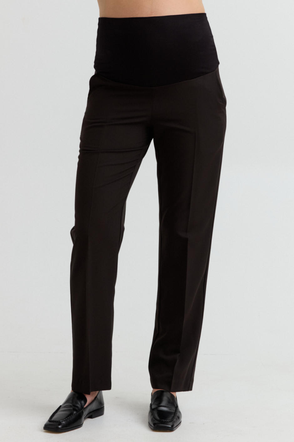 Maternity Straight-Leg Work Pant (Black) | CARRY