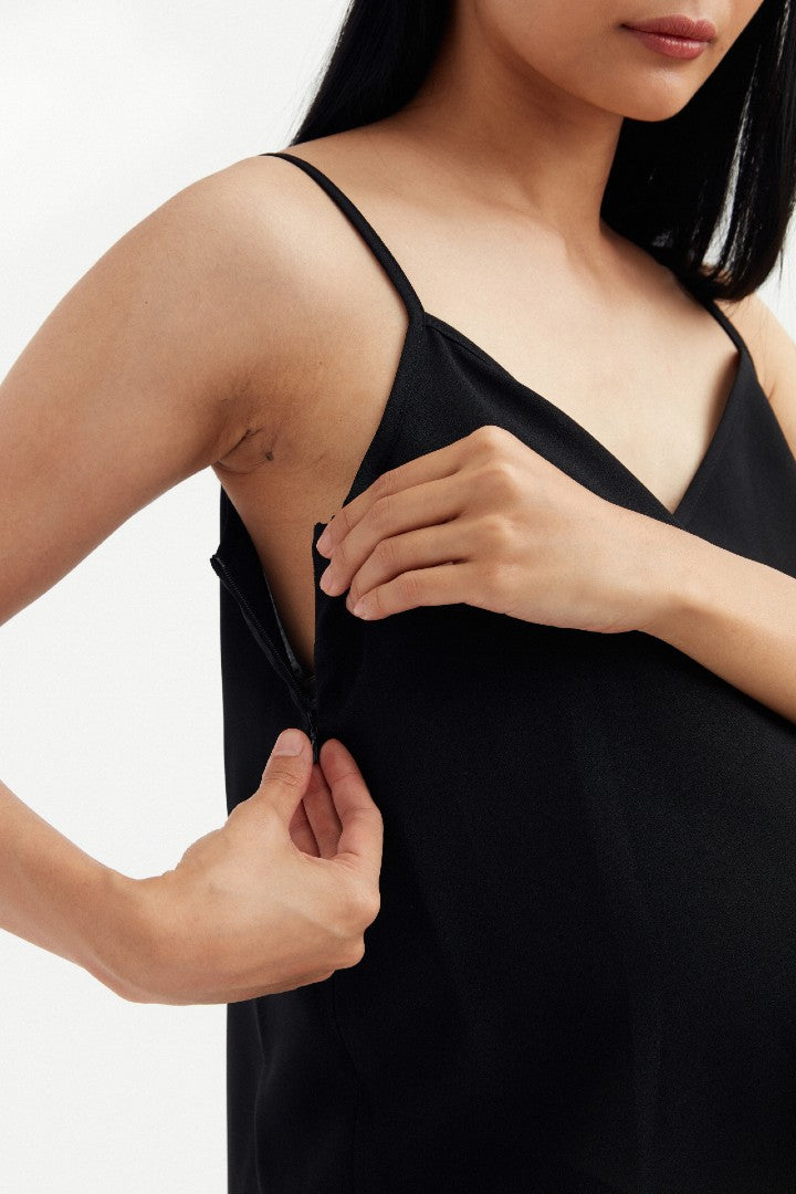 Chloe Nursing Camisole - Black | CARRY | Maternity and Nursing Tops Canada