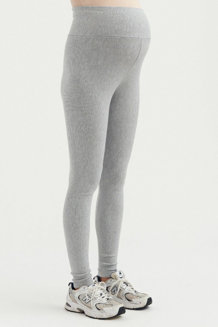 Cozy Fleece Legging - Grey Marle | CARRY | Maternity Leggings Canada