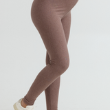 Cozy Fleece Maternity Legging (Mocha) | CARRY