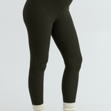 Cozy Fleece Maternity Legging (Forest Green) | CARRY