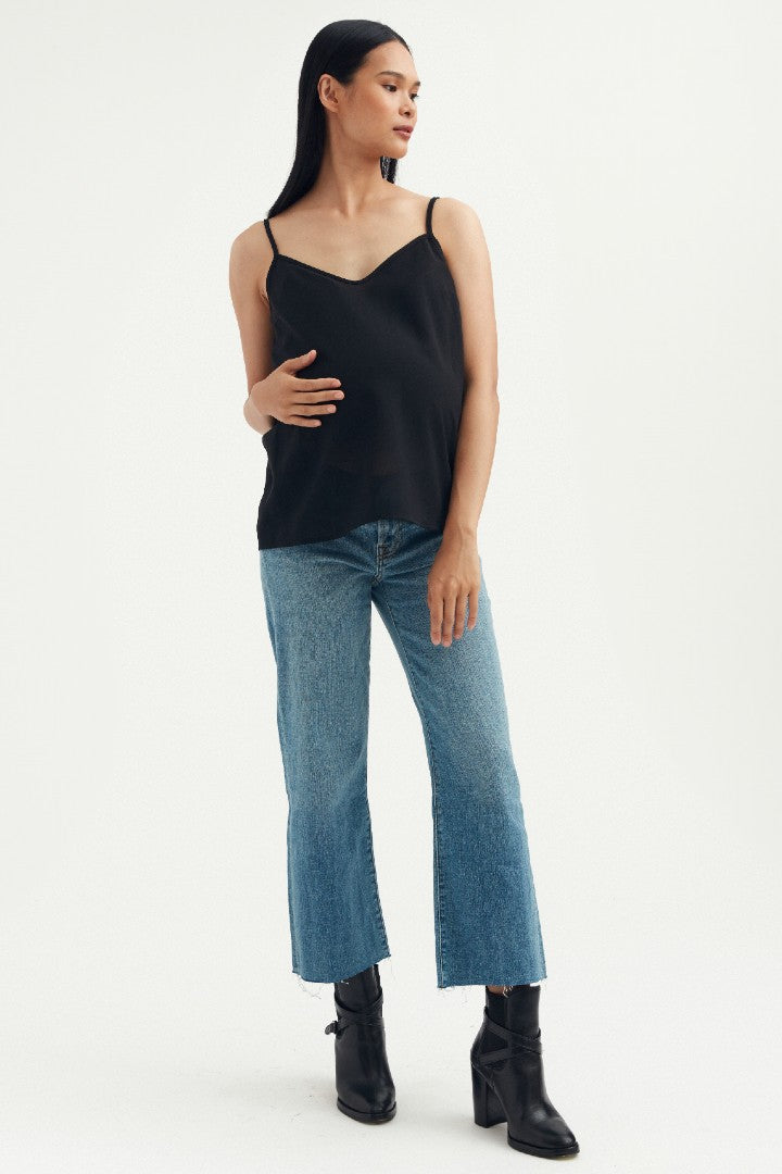 7 For All Mankind Women's Maternity Jeans, Blue Black River Thames, 24 :  : Clothing, Shoes & Accessories