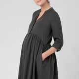 Demi Tencel Olive Maternity & Nursing Dress | Ripe | CARRY | Toronto