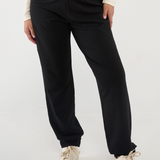 Made from soft, breathable Lyocell fabric, the Everyday Sweatpant sits comfortably below the bump with an elastic waist and ankle cuffs for a secure fit without pressure. The relaxed leg and single back pocket add casual style, while the low-rise design sits comfortably under growing bellies for all-day ease.