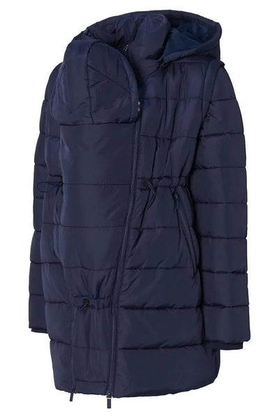 Giza 3-way Winter Coat - Navy | Noppies Maternity | Maternity Winter Coats | Baby Carrying Coats Canada