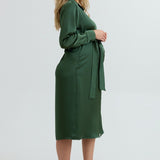 Grace Satin Shirt Dress