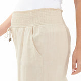 Indi Wide Leg Linen Pant - Natural | Ripe Maternity | CARRY | Summer Maternity Pants Canada