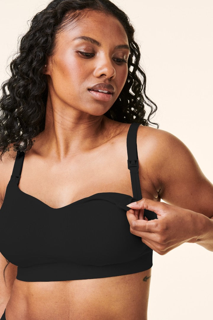 Medela Comfy Bra, Wire-Free, Removeable Foam Cups, Black, Extra-Large :  : Clothing, Shoes & Accessories