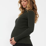 Lift Up Maternity & Nursing Knit (Ivy) | Ripe Maternity Canada