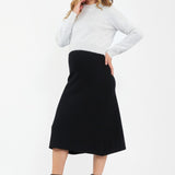 Maternity A-Line Knit Skirt (Black) | Ripe Maternity