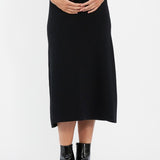 Maternity A-Line Knit Skirt (Black) | Ripe Maternity