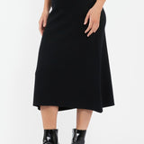 Maternity A-Line Knit Skirt (Black) | Ripe Maternity