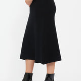 Maternity A-Line Knit Skirt (Black) | Ripe Maternity