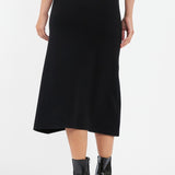 Maternity A-Line Knit Skirt (Black) | Ripe Maternity