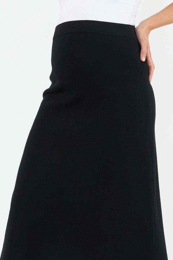 A Line Knit Skirt