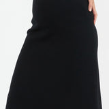 Maternity A-Line Knit Skirt (Black) | Ripe Maternity