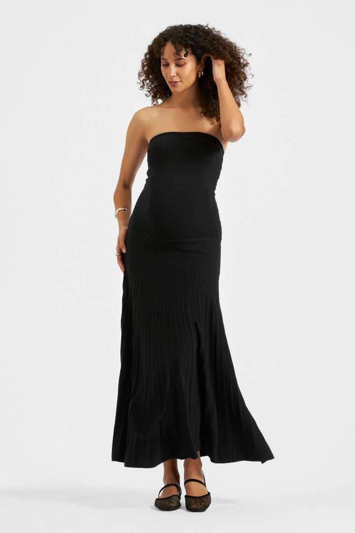 Faith Knit Evening Dress (Black) | Ripe Maternity