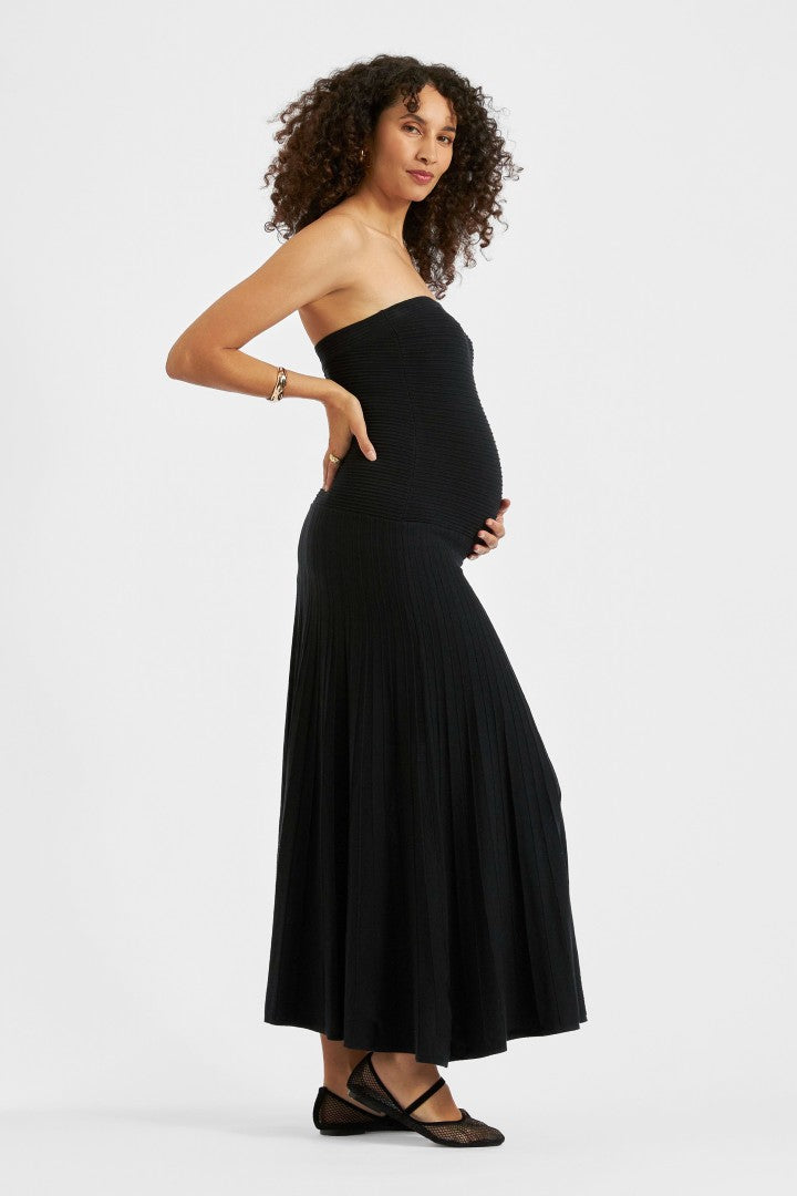Faith Knit Evening Dress (Black) | Ripe Maternity