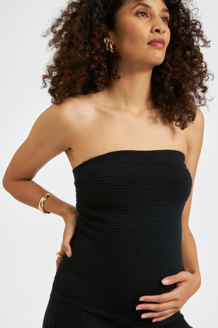 Faith Knit Evening Dress (Black) | Ripe Maternity