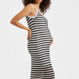Crochet Summer Maternity Dress (Stripe) | Ripe Maternity
