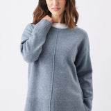 Eva Side-Zip Nursing Knit (Blue Marle) | Ripe Maternity