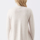 Addison High Neck Cross Over Nursing Knit (Cream) | Ripe Maternity