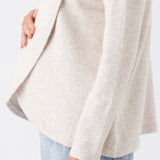Addison High Neck Cross Over Nursing Knit (Cream) | Ripe Maternity