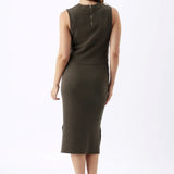 Layered Knit Nursing Dress