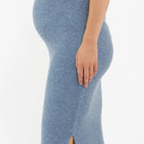 Dani Knit Maternity Skirt (Denim Marle) | Ripe Maternity Canada