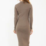 Sammy Knit Maternity Polo Dress (Mocha) | Ripe Maternity Canada