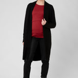 Linda Longline Cardigan | Black | Ripe Maternity | Maternity Sweaters and Cardigans Canada