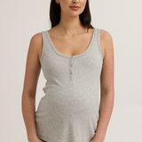 Soft Modal Rib Maternity Short (Grey) | CARRY