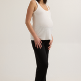 Soft Modal Maternity & Nursing Tank Top (White) | CARRY 