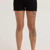 Soft Modal Rib Maternity Short (Black) | CARRY