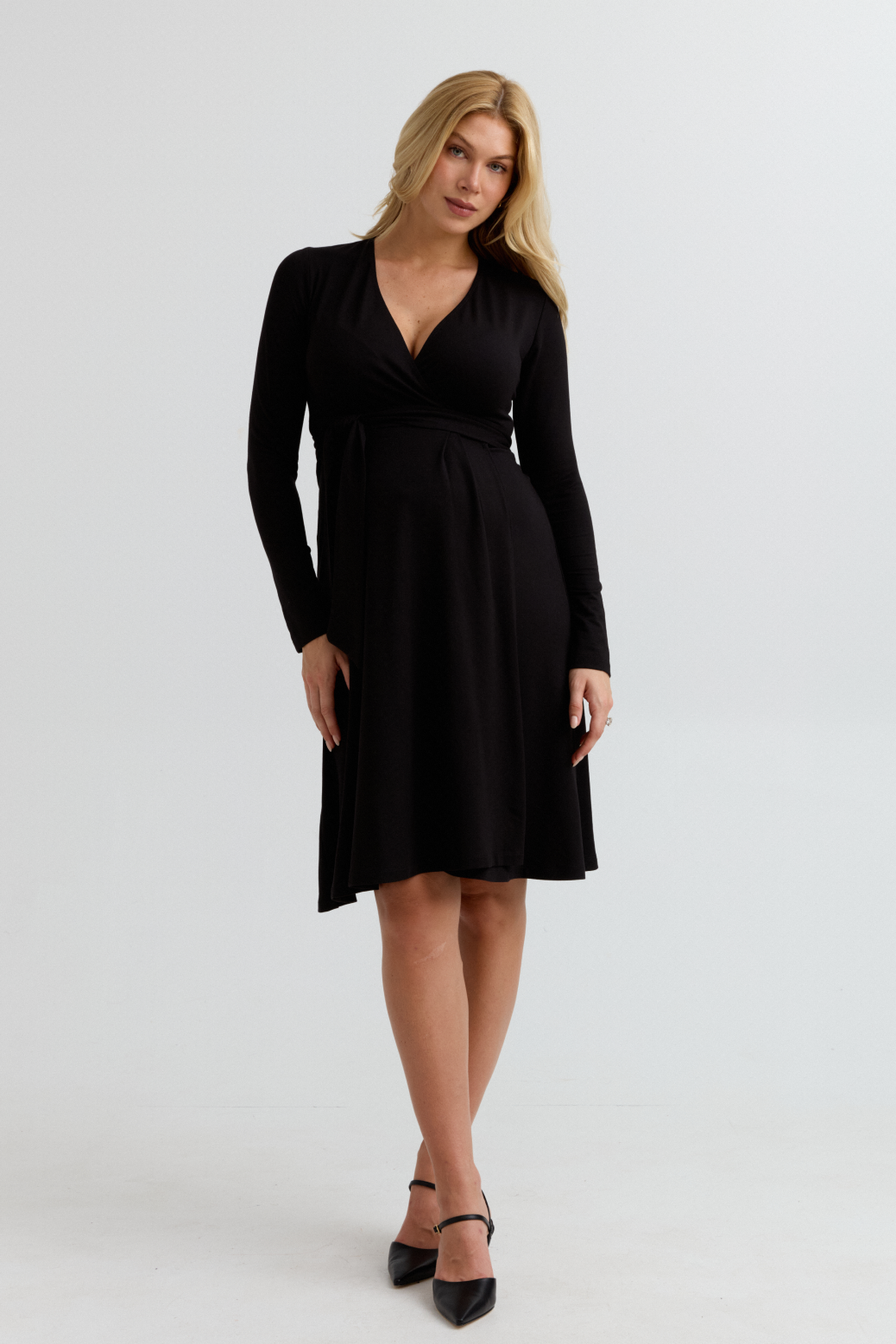 Black wrap dress canada hotsell