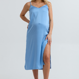 Chic Maternity Slip Dress (Cloud Blue) | CARRY