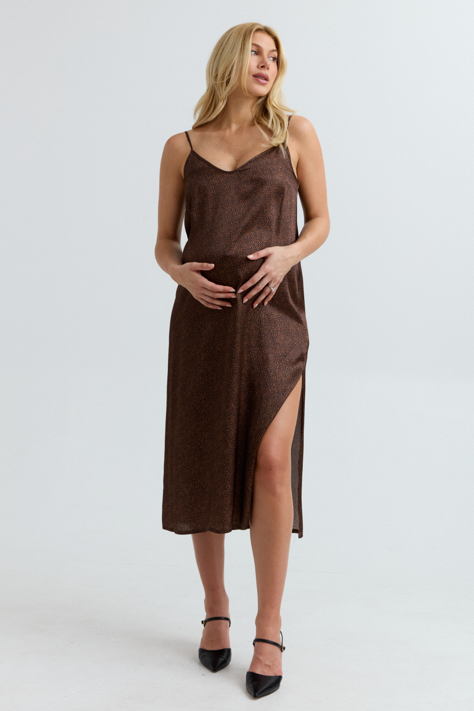 Ophelia Chic Maternity Slip Dress (Leo) | CARRY