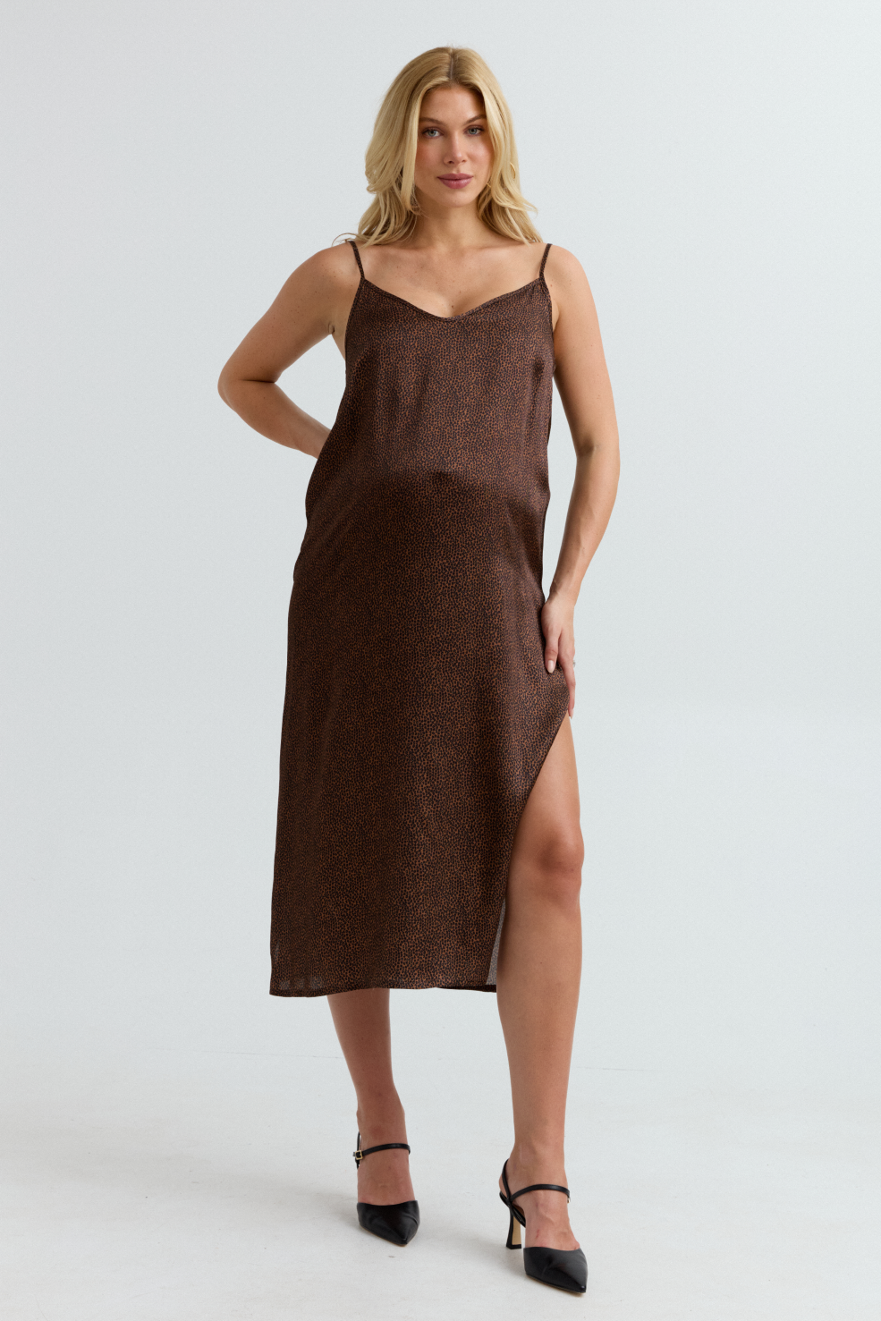 Ophelia Chic Maternity Slip Dress (Leo) | CARRY