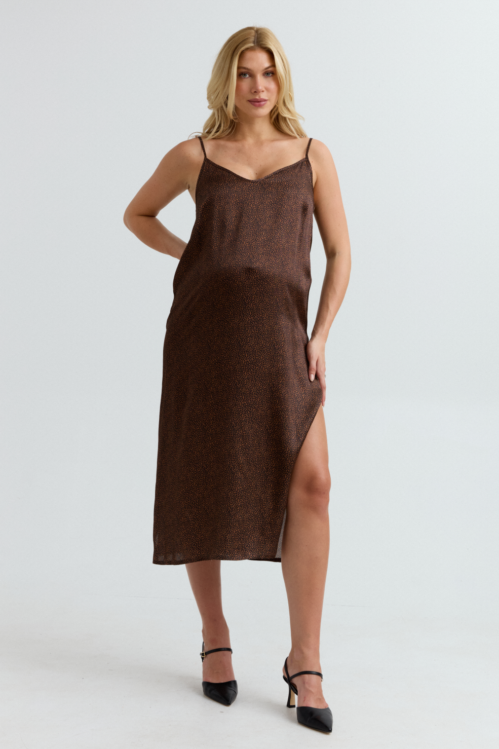 Ophelia Chic Maternity Slip Dress (Leo) | CARRY