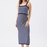 Pointelle Knit Nursing Dress