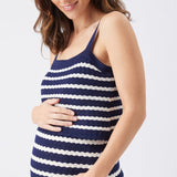 Pointelle Knit Nursing Dress